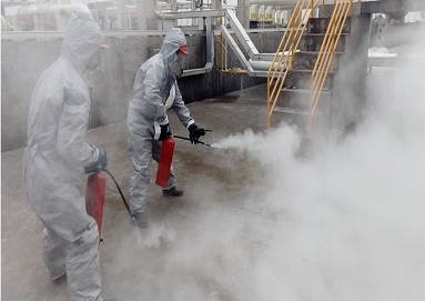 興盛油庫舉行消防演練，提高應(yīng)急能力